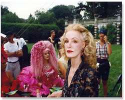 She appeared for a small stint as herself in the film 
